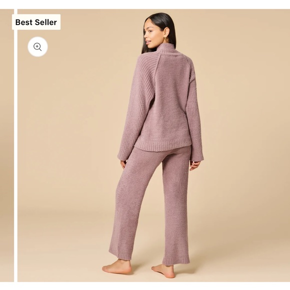 Marshmallow Rib Mock Neck with Long Pant - Picture 7 of 8